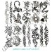 Временные татуировки в ассортименте Waterproof body tattoo stickers